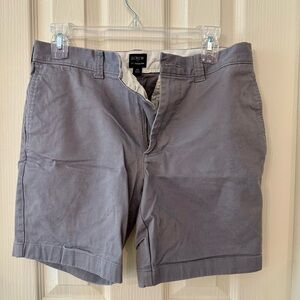 J. Crew Gray Flat Front Shorts Casual Style